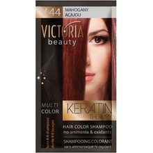 Victoria Beauty Keratin Therapy tónovací šampón na vlasy V 44 Mahagony