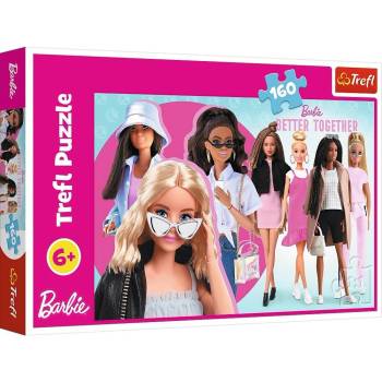 Image 1 of Trefl - Puzzle Barbie and her world 160 - 160 piese