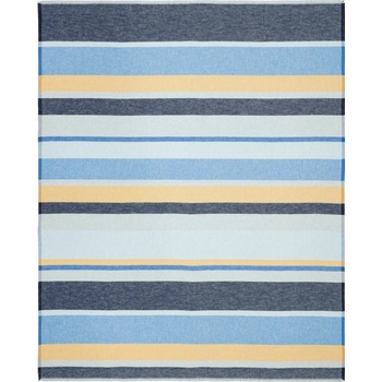Biederlack Deka/pled Stripe Out Blue 130x170