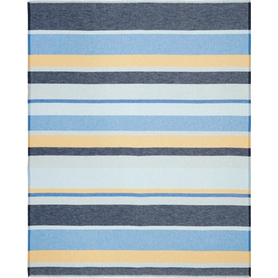 Biederlack Deka/pled Stripe Out Blue 130x170
