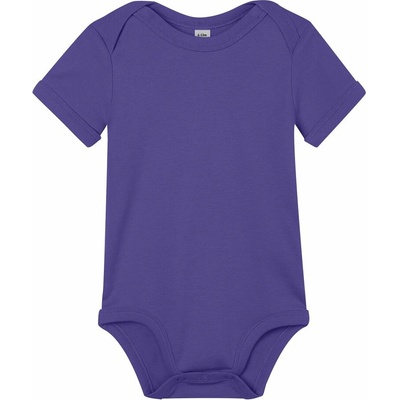 Babybugz Dojčenské body s krátkymi rukávmi Fialová