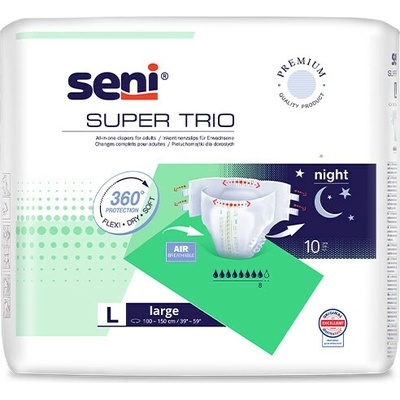 Seni SUPER SENI TRIO Large plienkové nohavičky 10 ks