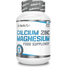 BioTech USA Calcium Zinc Magnesium 100 tabliet