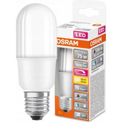 Osram LED žárovka LED E27 11W = 75W 1000lm 2700K Teplá bílá 200° CRI90 SUPERSTAR+ STICK Stmívatelná