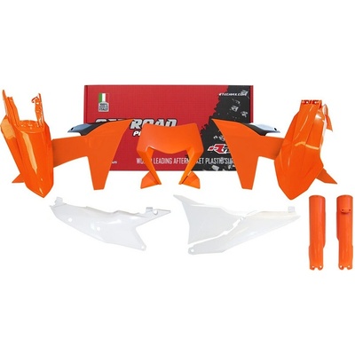 Rtech sada plastov KTM oranžovo-čierno-biela 7 dielov