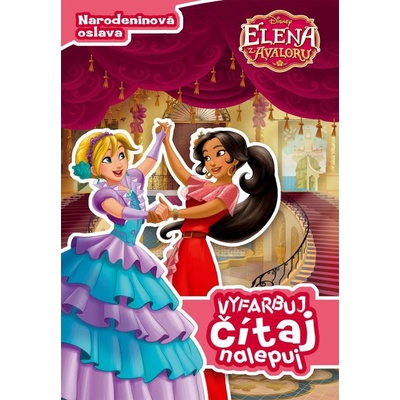 Elena z Avaloru Vyfarbuj, čítaj, nalepuj