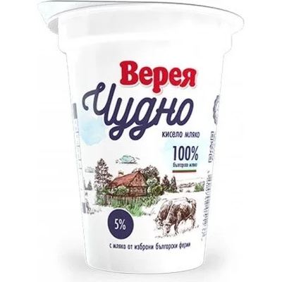 Верея Кисело мляко Верея Чудно 5% 400гр