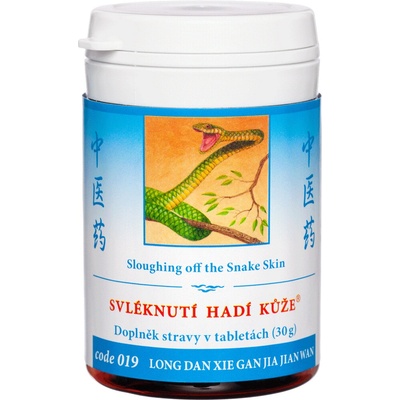 TCM Herbs ZVLEČENIE HADEJ KOŽE GAN/DAN SHI/RE WAN mod. 100 tabliet 30 g