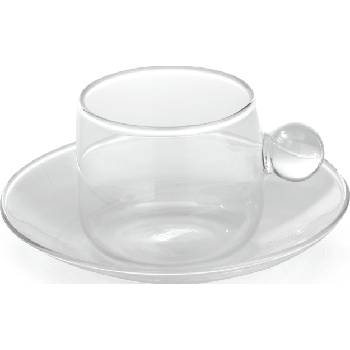 Zafferano Чаша за чай Bilia с чинийка 220 мл прозрачна (BA00700)
