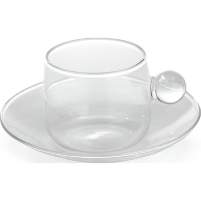Zafferano Чаша за чай Bilia с чинийка 220 мл прозрачна (BA00700)