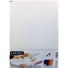 Veratex prostěradlo froté -bílé 180x200