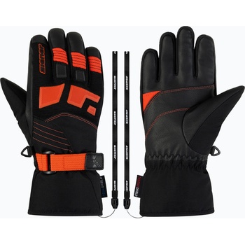 ZIENER Детски скиорски ръкавици ZIENER Lukian-Z AS black/orange red