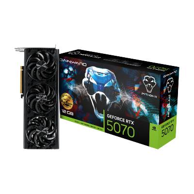 Видео карта GAINWARD GeForce RTX 5070 Python III OC, 12GB GDDR7, 192 bits, HDMI, 3xDP - NE75070S19K9-GB2050T (72372)
