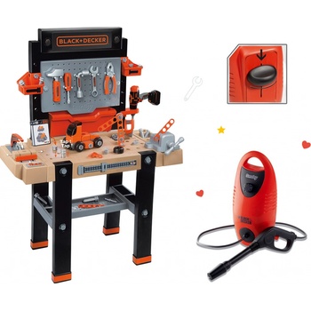 Smoby set pracovná dielňa Black & Decker elektronická a wapka s objemom 08 litra