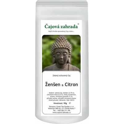 Čajová zahrada Ženšen & Citron zelený ochucený čaj 1 kg