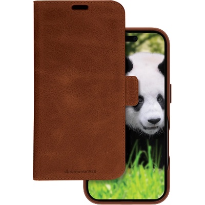 dbramante1928 Кожен калъф с капак dbramante1928 Lynge Magsafe Case Apple iPhone 16 Pro, Dark Tan (LM61GT006309)
