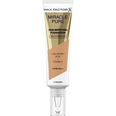 Max Factor Miracle Pure Skin dlhotrvajúci make-up SPF30 75 Golden 30 ml