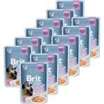 Brit Капсула BRIT Premium Cat Delicate Fillets in Gravy with Salmon for Sterilised 12 x 85 г