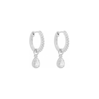 Diamonfire strieborné náušnice E6197