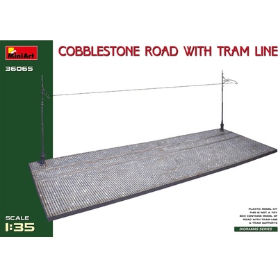 Miniart Cobblestone Road w/Tram Line Injection Mold 1:35