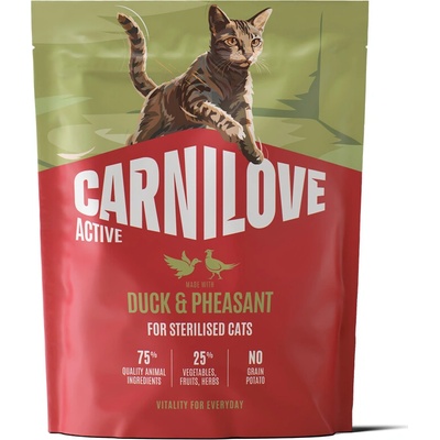 CARNILOVE ACTIVE Cat Dry Made with Duck & Pheasant for Sterilised Adult All 400 g
