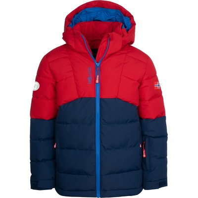 TROLLKIDS Детско зимно яке Trollkids Kid's Gryllefjord Jacket Winter jacket - Bright Red / Mystic Blue / Medium Blue - размер 104 (EU) (703-2828-0113)