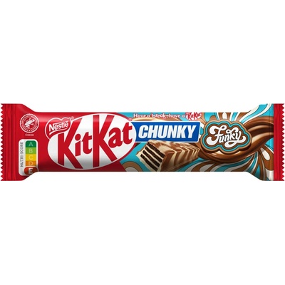 KitKat Chunky Funky oblátka v mliečnej čokoláde a bielej poleve 40 g