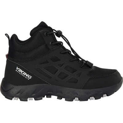 Viking Детски туристически обувки Viking Kid's Track Mid Waterproof SL Walking boots - Black - размер 32 (EU) (702-4634-0113)