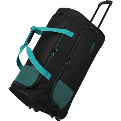 Travelite Basics Fresh Wheeled duffle L Black/petrol