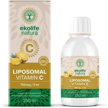 Liposomal Vitamin C 750 mg 250 ml ananas Ekolife Natura