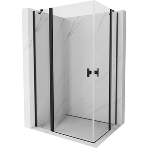 Mexen Mist Duo душ кабина с врати 105 x 70 см, прозрачно, черно - 8A4-105-070-70-00 (8A4-105-070-70-00)