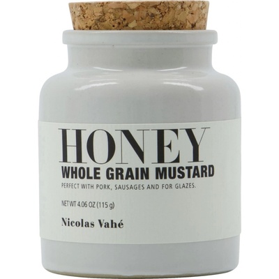 Nicolas Vahé Celozrnná hořčice s medem v designové dóze 115 g – Zboží Dáma