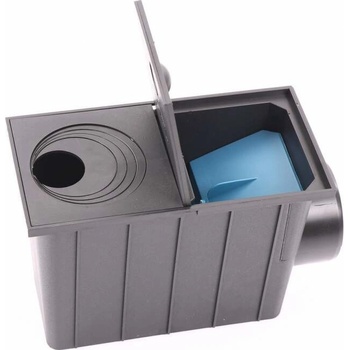 Gutta Plastový geiger hranatý boční výpust 110 mm šedý