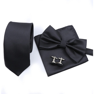 Decofashion Černý set s kravatou