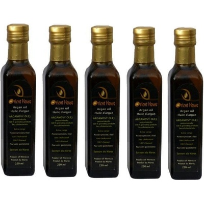 Orient House Arganový olej z Maroka na vnútorné použitie 5 x 0,25 l