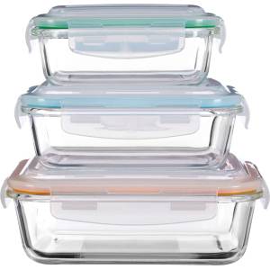 Premier Housewares Стъклени и кутии за храна 3 бр Freska - Premier Housewares (1209837)