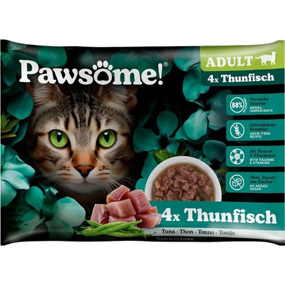 Pawsome Cat s tuňákem 4 x 85 g