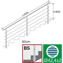 EKOfence Nerezové zábradlie na schody BS 14250