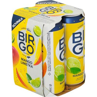 Birgo Nealko mango-limetka 4 x 0,5 l (plech)