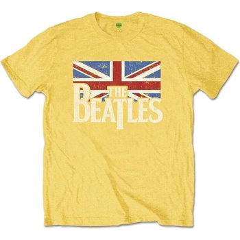 The Beatles Риза Drop T Logo & Vintage Flag Kids Yellow 9 - 10 години (BEATTEE407BY05)