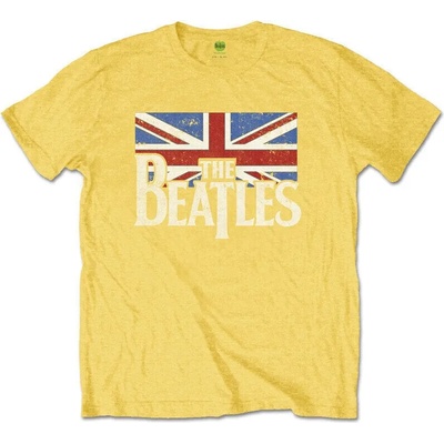 The Beatles Риза Drop T Logo & Vintage Flag Kids Yellow 9 - 10 години (BEATTEE407BY05)