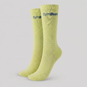 GymBeam Бягащи чорапи Лайм зелено XL