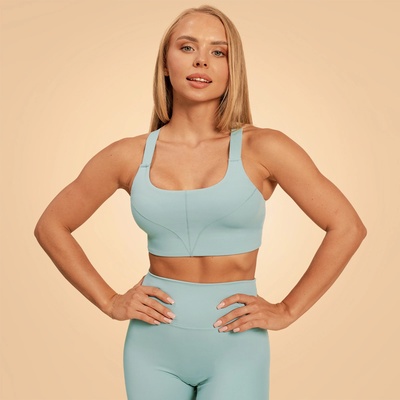 GymBeam BeastPink Спортен сутиен Sense Storm Blue S