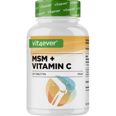 Vit4ever MSM + vitamín C 1000 mg 365 tablet
