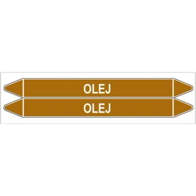 Značení potrubí, olej,2 ks, 450 × 52 mm PZ 008088