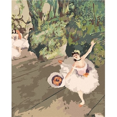 zuty Malování Podle Čísel Tanečnice S Kyticí Květin Edgar Degas 80 x 100 Cm Plátno