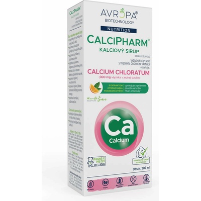 Avropa CalciPharm kalciový sirup 200 ml