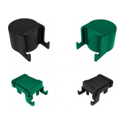 Čepička PVC pro sloupek s háčky na čele 48 mm, zelená, balení 1 ks