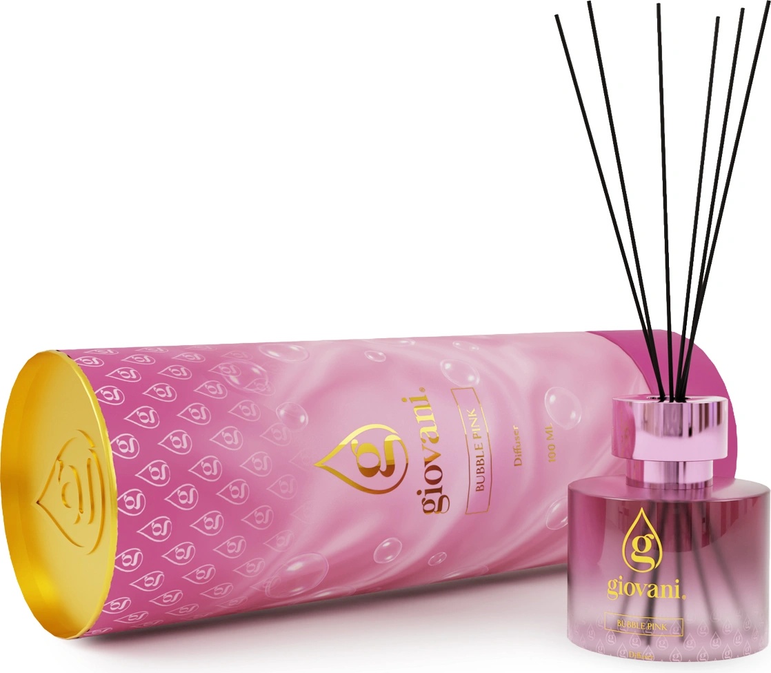 Giovani Арома дифузер с пръчици BUBBLE PINK 100 ml