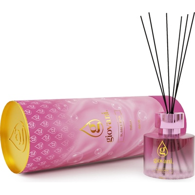 Giovani Арома дифузер с пръчици BUBBLE PINK 100 ml